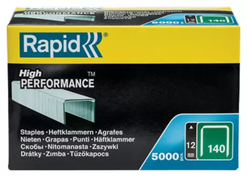 Скобы RAPID, тип: 140, 1.06 см x 1.2 см (11912311) 5000 шт