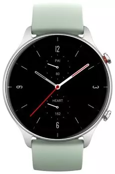 Смарт-часы Amazfit GTR 2e, 1.39" AMOLED, серебристый/зеленый (A2023)