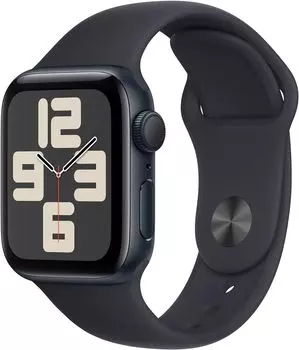 Смарт-часы Apple Watch SE 2023 A2722, 40мм, S/M OLED LTPO, темная ночь (MR9X3LL/A)