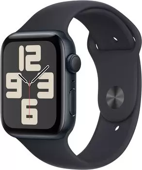 Смарт-часы Apple Watch SE 2023 A2723, 44мм S/M OLED LTPO, тёмная ночь (MRE73LL/A)