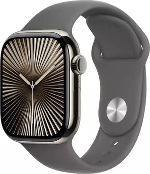 Смарт-часы Apple Watch Series 10 A3001, 1.96" OLED, серый/титан (MWXE3ZP/A)