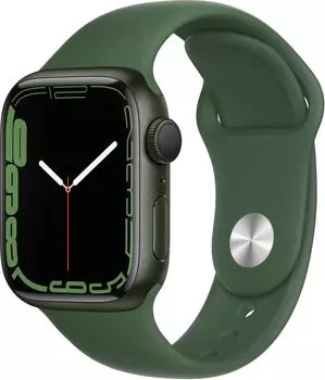 Смарт-часы APPLE Watch Series 7 41mm A2473 OLED LTPO, зеленый (MKN03LL/A)