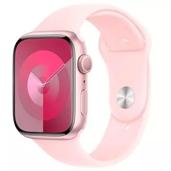 Смарт-часы Apple Watch Series 9 45мм S/M OLED, розовый (MR9G3LL/A)
