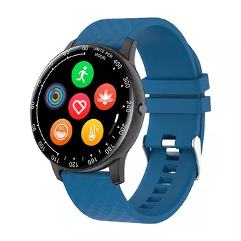 Смарт-часы BQ Watch 1.1, 1.28" Memory LCD, черный/синий
