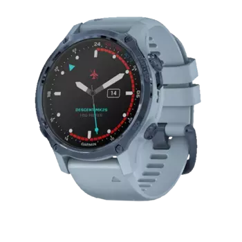 Смарт-часы Garmin Descent Mk2s, 1.2", голубой/серый (010-02403-07)