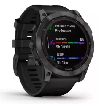 Смарт-часы Garmin Fenix 7x Sapphire Solar, 1.4" Transflective LCD, черный (010-02541-10)