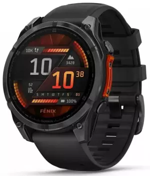 Смарт-часы Garmin Fenix 8, 1.4" Amoled, черный (010-02904-00)