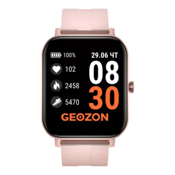 Смарт-часы GEOZON Runner, 1.4" TFT, розовый (G-SM12PNK)