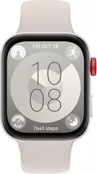 Смарт-часы Huawei Watch Fit 3, 1.82" Amoled, серебристый/белый (55020CJG)