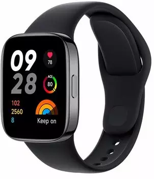 Смарт-часы Xiaomi Redmi Watch 3, 1.75" Amoled, черный (BHR6851GL)
