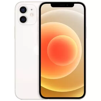 Смартфон Apple iPhone 12, 6.1" 1170x2532 OLED, Apple A14 Bionic, 256Gb, 3G/4G/5G, NFC, Wi-Fi, BT, 2xCam, 2-Sim (nano SIM+eSIM), Lightning, iOS 14, белый (FGJH3AA/A) восстановленный