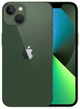 Смартфон Apple iPhone 13 A2633, 6.1" 2532x1170 OLED, Apple A15 Bionic, 4Gb RAM, 256Gb, 3G/4G/5G, NFC, Wi-Fi, BT, 2xCam, 2-Sim (nano SIM+eSIM), 3240 мАч, Lightning, iOS 15, зеленый (MNGL3HN/A)