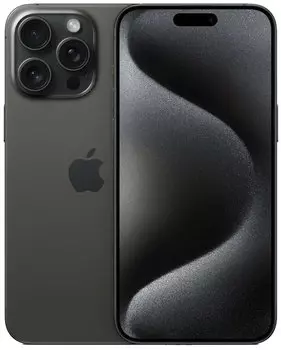 Смартфон Apple iPhone 15 Pro Max, 6.7" 2796x1290 OLED, Apple A17 Pro Bionic, 8Gb RAM, 256Gb, 3G/4G/5G, NFC, Wi-Fi, BT, 3xCam, 2-Sim, USB Type-C, iOS 17, черный (MU2N3CH/A)