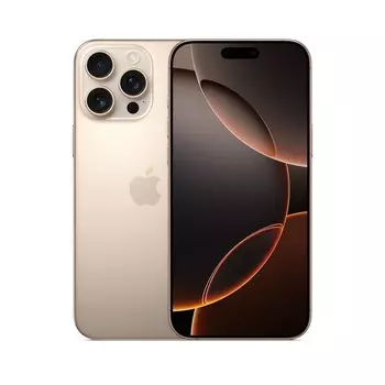 Смартфон Apple iPhone 16 Pro A3293, 6.3" 2622x1206 OLED, Apple A18 Pro, 8Gb RAM, 128Gb, 3G/4G/5G, NFC, Wi-Fi, BT, 3xCam, 2-Sim, USB Type-C, iOS 18, бежевый (MYNF3KH/A)