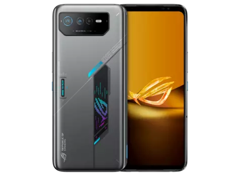 Смартфон ASUS ROG Phone 6D, 6.78" 1080x2448 AMOLED, MediaTek Dimensity 9000+, 12Gb RAM, 256Gb, 3G/4G/5G, NFC, Wi-Fi, BT, 3xCam, 2-Sim, 6000 мАч, USB Type-C, Android 12, серый (90AI00D2-M00180)