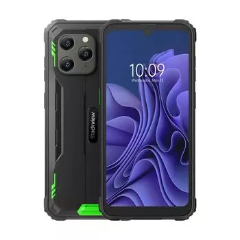 Смартфон Blackview BV5300 Pro, 6.1" 720x1560 IPS, MediaTek Helio P35, 4Gb RAM, 64Gb, 3G/4G, NFC, Wi-Fi, BT, Cam, 2-Sim, 6.58 А·ч, USB Type-C, Android 12, зеленый (BV5300 Pro Green)