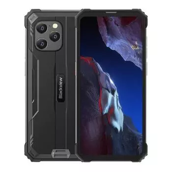 Смартфон Blackview BV8900 Pro, 6.5" 2400x1080 IPS, MediaTek Helio P90, 8Gb RAM, 256Gb, 3G/4G, NFC, Wi-Fi, BT, 3xCam, 2-Sim, USB Type-C, Android 13, черный (BV8900PRO-8256BLA)