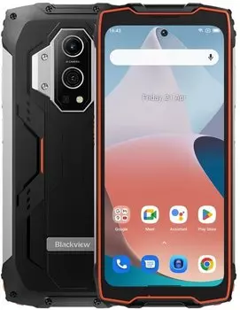 Смартфон Blackview BV9300, 6.7" 1080x2388 IPS, MediaTek Helio G99, 12Gb RAM, 256Gb, 3G/4G, NFC, Wi-Fi, BT, 3xCam, 2-Sim, 15.1 А·ч, USB Type-C, Android 12, черный/оранжевый (BV9300RAN-12256ORA)