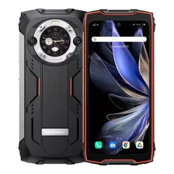 Смартфон Blackview BV9300 Pro, 6.7" 1080x2388 IPS, MediaTek Helio G99, 8Gb RAM, 256Gb, 3G/4G, NFC, Wi-Fi, BT, 2xCam, 2-Sim, 15.1 А·ч, USB Type-C, Android 13, черный/оранжевый (BV9300PRO-8256ORA)