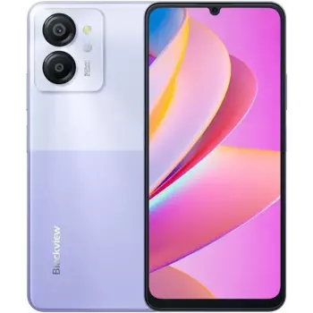 Смартфон Blackview Color 8, 6.75" 1600x720 IPS, Unisoc T616, 8Gb RAM, 128Gb, 3G/4G, Wi-Fi, BT, 2xCam, 2-Sim, 6000 мАч, USB Type-C, Android 13, фиолетовый (BVCOL8-8128PUR)