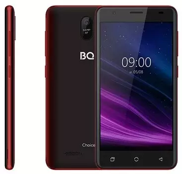 Смартфон BQ 5016G Choice, 5" 1280x720 IPS, Unisoc SC7731E, 2Gb RAM, 16Gb, 3G, WiFi, BT, 1xCam, 2-Sim, 2000mAh, micro-USB, Android 9.0, красный