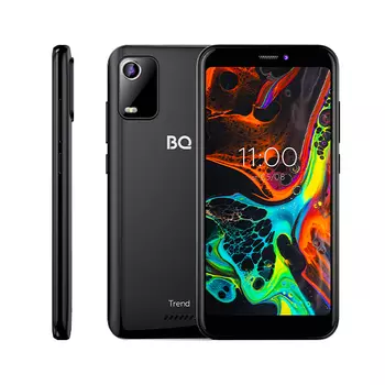Смартфон BQ 5560L Trend, 5.45" 720x1440 IPS, Unisoc SC9832E, 1Gb RAM, 8Gb, 3G/4G, Wi-Fi, BT, Cam, 2-Sim, 2000 мАч, Micro-USB, Android 11 Go, черный