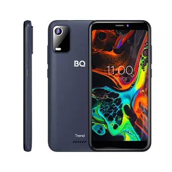 Смартфон BQ 5560L Trend, 5.45" 720x1440 IPS, Unisoc SC9832E, 1Gb RAM, 8Gb, 3G/4G, Wi-Fi, BT, Cam, 2-Sim, 2000 мАч, Micro-USB, Android 11 Go, синий