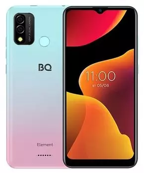 Смартфон BQ 6645L Element, 6.52" IPS, Unisoc Spreadtrum SC9863, 3Gb RAM, 32Gb, 3G/4G, Wi-Fi, BT, 2xCam, 2-Sim, 4000mAh, Micro-USB, Android 11, голубой/розовый