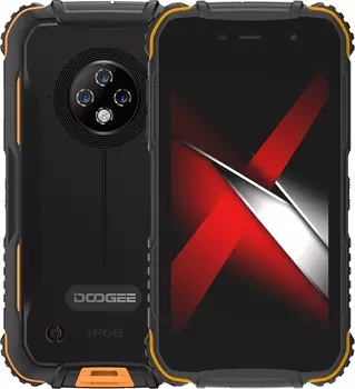 Смартфон DOOGEE S35, 5" 1280x720 IPS, MediaTek MT6737V/W, 2Gb RAM, 16Gb, 3G/LTE, WiFi, BT, 3xCam, 2-Sim, 4350mAh, ударопрочный корпус, micro-USB, Android 10, черный/оранжевый