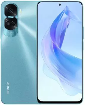 Смартфон Honor 90 Lite, 6.7" 1080x2388 IPS, MediaTek Dimensity 6020, 8Gb RAM, 256Gb, 3G/4G, NFC, Wi-Fi, BT, 3xCam, 2-Sim, 4500 мАч, USB Type-C, Android 13, голубой (5109ATWX)