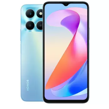 Смартфон Honor X6a, 6.56" 1612x720 TFT, MediaTek Helio G36, 6Gb RAM, 128Gb, 3G/4G, NFC, Wi-Fi, BT, 3xCam, 2-Sim, 5.2 А·ч, USB Type-C, Android 13, синий (5109AVSX)