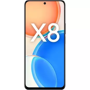 Смартфон Honor X8, 6.7" 1080x2388 LTPS, Qualcomm Snapdragon 680, 6Gb RAM, 128Gb, 3G/4G, NFC, Wi-Fi, BT, 4xCam, 2-Sim, 4000 мА⋅ч, USB Type-C, Android 11, черный (5109ACYB)