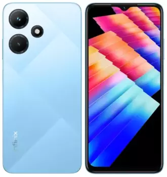 Смартфон Infinix Hot 30i, 6.6" 720x1612 IPS, Unisoc Tiger T606, 8Gb RAM, 128Gb, 3G/4G, NFC, Wi-Fi, BT, 2xCam, 2-Sim, 5000 мАч, USB Type-C, Android 12, синий (10041755)