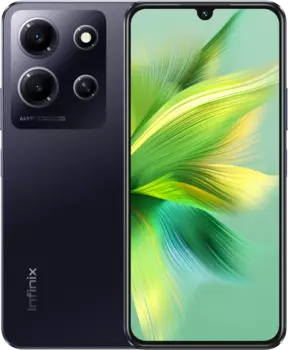 Смартфон Infinix NOTE 30i, 6.66" 2400x1080 AMOLED, MediaTek Helio G85, 8Gb RAM, 128Gb, 3G/4G, NFC, Wi-Fi, BT, 2xCam, 2-Sim, 5000 мАч, USB Type-C, Android 13, черный (10044971)