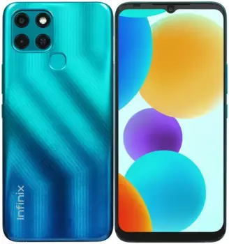 Смартфон Infinix SMART 6, 6.6" 720x1600 IPS, Unisoc SC9863, 2Gb RAM, 32Gb, 3G/4G, NFC, Wi-Fi, BT, 2xCam, 2-Sim, 5000 мАч, Micro-USB, Android 11 Go, бирюзовый (X6511)