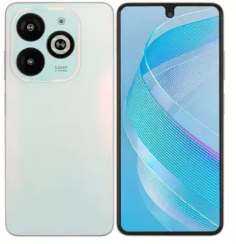 Смартфон Infinix SMART 8 Pro, 6.6" 1612x720 IPS, MediaTek Helio G36, 4Gb RAM, 256Gb, 3G/4G, Wi-Fi, BT, 2xCam, 2-Sim, 5000 мАч, USB Type-C, Android 13, белый