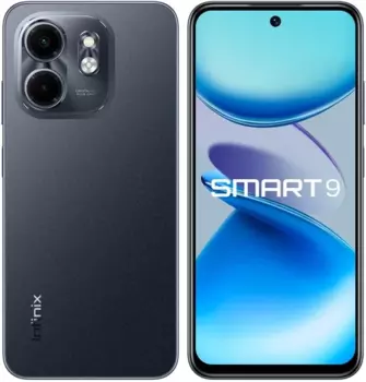 Смартфон Infinix SMART 9, 6.7" 1600x720 IPS, MediaTek Helio G81, 3Gb RAM, 128Gb, 3G/4G, Wi-Fi, BT, 2xCam, 2-Sim, 5000 мАч, USB Type-C, Android 14 (Go Edition), черный