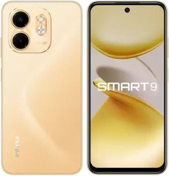 Смартфон Infinix SMART 9, 6.7" 1600x720 IPS, MediaTek Helio G81, 3Gb RAM, 128Gb, 3G/4G, Wi-Fi, BT, 2xCam, 2-Sim, 5000 мАч, USB Type-C, Android 14 (Go Edition), золотистый
