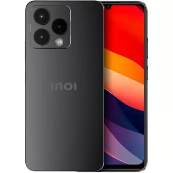 Смартфон INOI A54, 6.75" 1600x720 IPS, MediaTek, 4Gb RAM, 256Gb, 3G/4G, NFC, Wi-Fi, BT, 3xCam, 2-Sim, 5000 мАч, USB Type-C, Android 13, черный