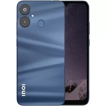 Смартфон INOI A63, 6.5" 720x1600 IPS, Unisoc SC9863A, 3Gb RAM, 64Gb, 3G/4G, Wi-Fi, BT, 2xCam, 2-Sim, 5000 мАч, USB Type-C, Android 12, темно-cиний