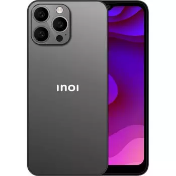 Смартфон INOI A72, 6.5" 720x1600 IPS, Unisoc Tiger T310, 4Gb RAM, 64Gb, 3G/4G, NFC, Wi-Fi, BT, 3xCam, 2-Sim, 5000 мАч, USB Type-C, Android 11, черный