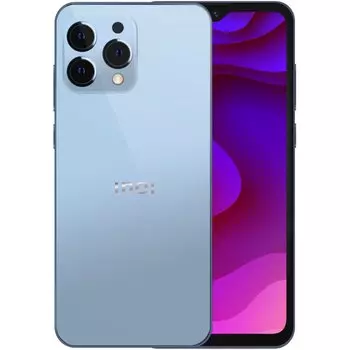 Смартфон INOI Note 12, 6.5" 720x1640 IPS, Unisoc Tiger T310, 4Gb RAM, 128Gb, 3G/4G, NFC, Wi-Fi, BT, 3xCam, 2-Sim, 5500 мАч, USB Type-C, Android 11, синий