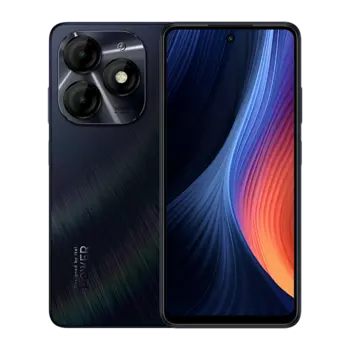 Смартфон ITEL P55, 6.6" 1612x720 IPS, Unisoc Tiger T606, 8Gb RAM, 256Gb, 3G/4G, Wi-Fi, BT, 2xCam, 2-Sim, 5000 мАч, USB Type-C, Android 13, черный (ITL-P55.256.MOBL)