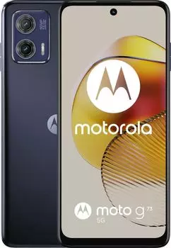 Смартфон Motorola Moto G73 5G, 6.5" 1080x2400 IPS, MediaTek MediaTek Dimensity 930, 8Gb RAM, 256Gb, 3G/4G/5G, NFC, Wi-Fi, BT, 2xCam, 2-Sim, 5000 мАч, USB Type-C, Android 13, синий (PAUX0027SE)