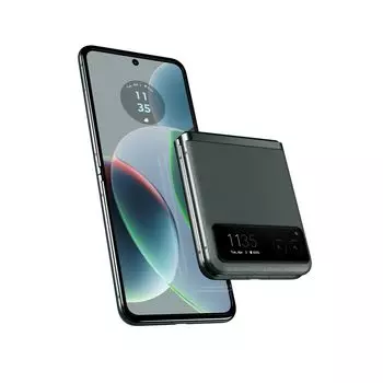 Смартфон Motorola Razr 40, 6.9" 2640x1080 AMOLED, Qualcomm Snapdragon 7 Gen 1, 8Gb RAM, 256Gb, 3G/4G/5G, NFC, Wi-Fi, BT, 2xCam, 2-Sim, 4200 мАч, USB Type-C, Android 13, зеленый