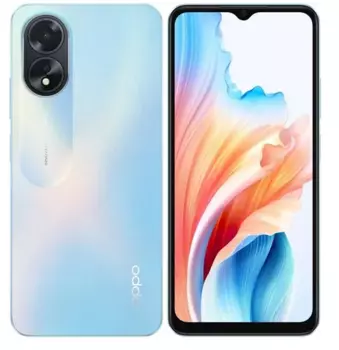 Смартфон OPPO A18, 6.56" 1612x720 IPS, MediaTek Helio G85, 4Gb RAM, 128Gb, 3G/4G, NFC, Wi-Fi, BT, 2xCam, 2-Sim, 5000 мАч, USB Type-C, Android 13, голубой (OPP-2591.4-128.BL)