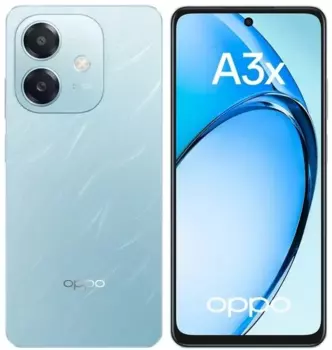 Смартфон OPPO A3X, 6.67" 1604x720 IPS, Qualcomm Snapdragon 6s 4G Gen 1, 4Gb RAM, 128Gb, 3G/4G, Wi-Fi, BT, 2xCam, 2-Sim, 5000 мАч, USB Type-C, Android 14, голубой