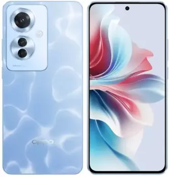 Смартфон OPPO Reno11 F 5G, 6.7" 1080x2412 AMOLED, MediaTek Dimensity 7050, 8Gb RAM, 256Gb, 3G/4G/5G, NFC, Wi-Fi, BT, 3xCam, 2-Sim, 5000 мАч, USB Type-C, Android 14, синий