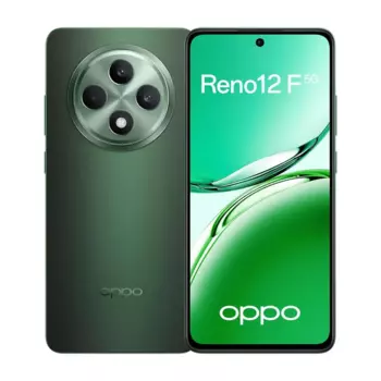 Смартфон OPPO Reno12 F 5G, 6.67" 2400x1080 AMOLED, MediaTek Dimensity 6300, 8Gb RAM, 256Gb, 3G/4G/5G, Wi-Fi, BT, 3xCam, 2-Sim, 5000 мАч, USB Type-C, Android 14, зеленый