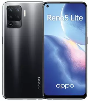 Смартфон OPPO Reno 5 Lite, 6.43" 2400x1080 Amoled, MediaTek Helio P95, 8Gb RAM, 128Gb, 3G/LTE, NFC, WiFi, BT, 4xCam, 2-Sim, 4310mAh, USB Type-C, Android 11, черный